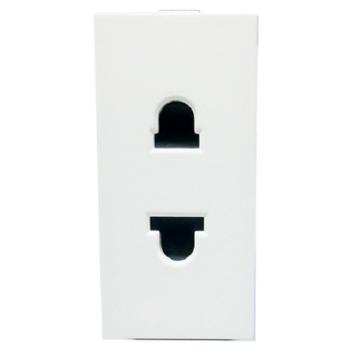 Legrand  Britzy 6 Amp - 2 Pin Universal Socket ,2 Module - White